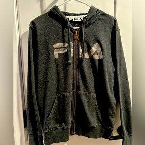 Fila front zip hoodie.